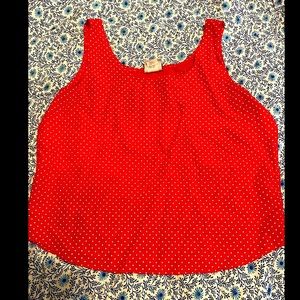 Vintage Red Polka Dot Tank Top